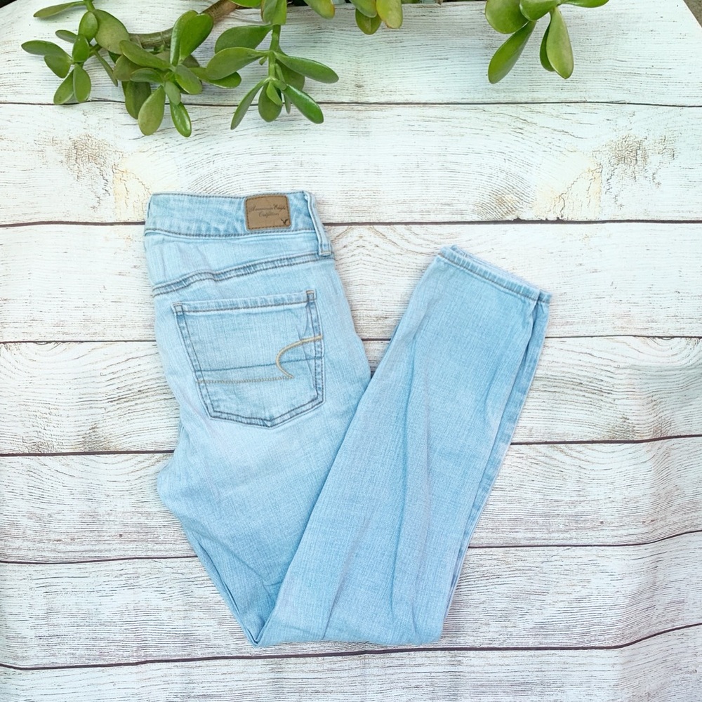 AMERICAN EAGLE Jean Super Stretch Aztec Embroidery